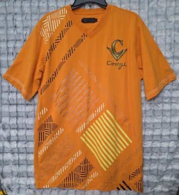 Camiseta Coogi Oro Bordada Naranja Para Hombre XL Ropa de Calle Retro Moda HipHop Foto 1 de 4