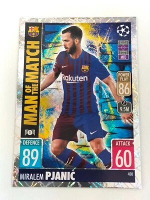 Miralem Pjanic #400 TOPPS Man of the Match MATCH ATTAX Champions League - Photo 1/2