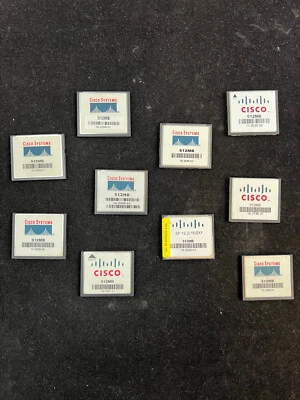 ***Lote de 10*** Tarjetas CF CISCO 512 MB Foto 1 de 3