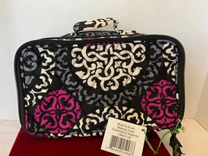 Vintage Vera Bradley Large Blush and Brush Makeup Case Canterberry Magenta NWT - Picture 1 of 9