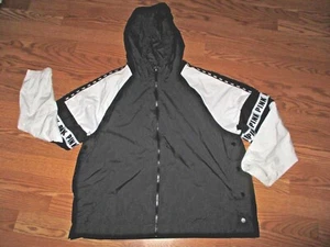 PINK Brand~Ladies Black & White~Zipper~Snap Button Side Windbreaker Anorak~M/L - Picture 1 of 12