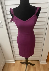 ASTR THE LABEL NEW Women's Purple Cold Shoulder Cami Sheath Dress S TEDO - Picture 1 of 6