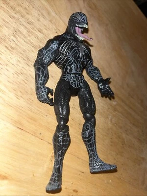 2007 Venom Black Grey Version Spiderman III 3 Spinning Symbiote Attack Figure - Image 1 of 4