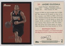 2009-10 Bowman '48 Black /48 Andre Iguodala #59