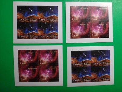 4 Sheets 16 USPS Priority Mail Express Stamps MNH VF, Face Value = $494.80 - Image 1 of 4