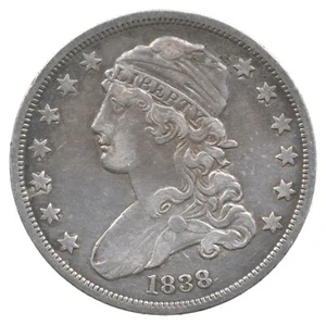 1838 Capped Bust Quarter No Motto *8864 - Picture 1 of 3