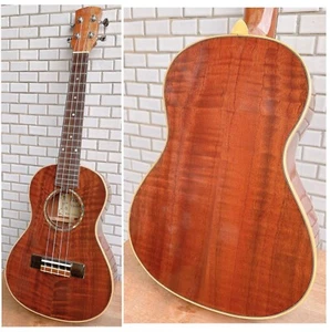 Alulu Solid Curly Mahogany Tenor Ukulele, Natural Grain, HU1180@! - Picture 1 of 13
