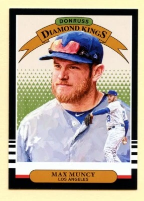 2019 Panini Donruss Baseball Max Muncy Diamond Kings #26 Los Angeles Dodgers - Image 1 of 2
