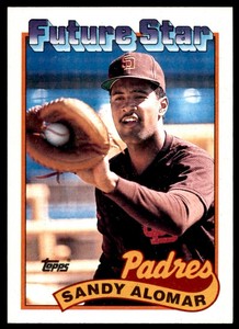 1989 Topps Future Star Sandy Alomar Jr. MLB Baseball #648 San Diego Padres