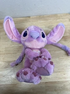 Disney Parks ANGEL 10" Peluche Suave Pies Grandes Rosa con Etiquetas Lilo & Stitch - Imagen 1 de 8