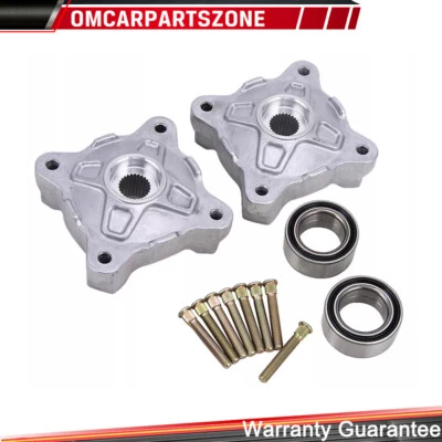 Front Wheel Hubs & Bearings & Studs For Polaris RZR 800 RZR S 800 08-14 5137219 - Image 1 of 4
