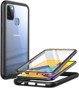 For Samsung Galaxy M31, Clayco 360° Screen Protector Case Dual Layer Shell Cover - Picture 1 of 7