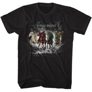 Judas Priest Four Horseman Cloud Over City Men's T Shirt Rock Band Music Merch - Picture 1 of 5