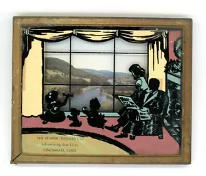 1953 Kemper-Thomas Framed Picture Shadowette Susquehanna River PA Cincinnati OH - Picture 1 of 3