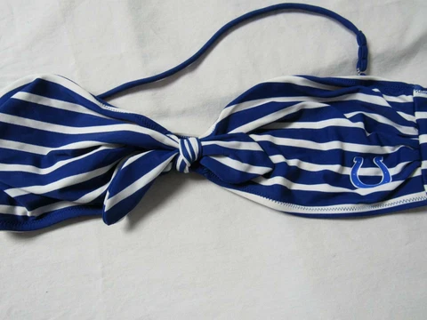 Indianapolis Colts Womens X-Large Screened Bikini Top C1 2 Cover