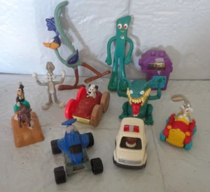 Lote de 10 piezas de juguetes/figuras diversos - insectos - Goofy - Gumby - corredor de carretera - Imagen 1 de 1
