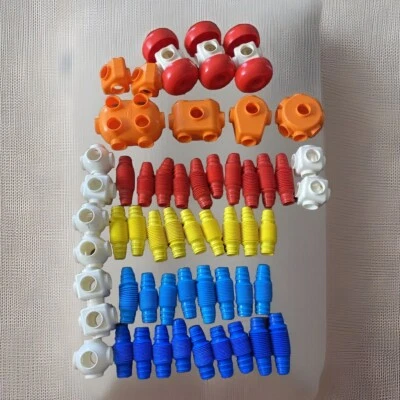 TOMY POPOIDS Construcción Juguete Piezas Tubos Conectores 54 Piezas Foto 1 de 4