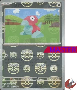 Tarjeta de Pokémon sv2a 137/165 MASTER BALL Porygon Escarlata y Violeta 151 - Imagen 1 de 2