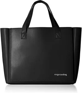 OrganizedBag Dillon Handbag Organizer, Black - Vegan Leather - Picture 1 of 7