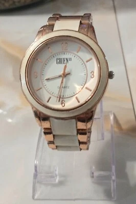 RELOJ PULSERA MUJER GRUEN II ANALÓGICO TONO ORO ROSA/BLANCO GRT583 en muy buena condición Foto 1 de 4