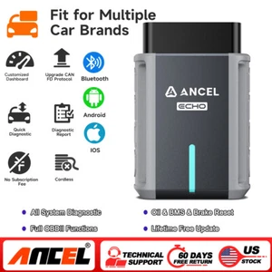 ANCEL ECHO OBD2 Scanner EPB BMS Oil Reset Battery Registration Diagnostic Tool - Picture 1 of 12