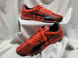 Puma Neon Lite 2.0 IT Indoor Soccer Shoes- Lava Blast/Black 11 - Picture 1 of 9