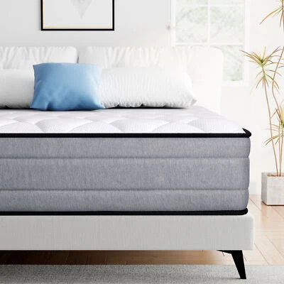 12 Inch Full Size Memory Foam Mattress Hybrid Innerspring Mattress In A Box - Image 1 of 4