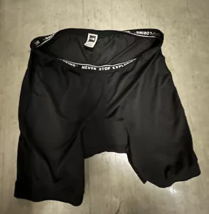 THE NORTH FACE Cycling Bamboo/ Poly Shorts Mens XXL Compression Padded Black EUC - Picture 1 of 4