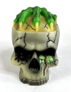 Ciotola porta caramelle teschio animato parlante Halloween vintage 1998 giocattolo stato spettrale - Foto 1 di 9