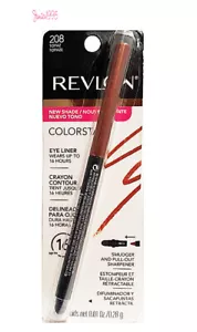 REVLON Colorstay Pencil Eyeliner Crayon Waterproof w Smudger NewShade 208 TOPAZ - Picture 1 of 1