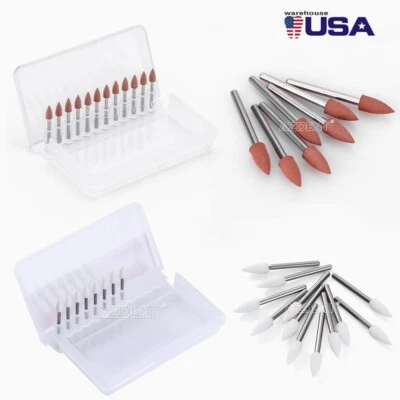 Pulidores Brownie Dentales 0413 Agarre por Fricción FG Mini Puntos/Porcelana Piedra Blanca Foto 1 de 4