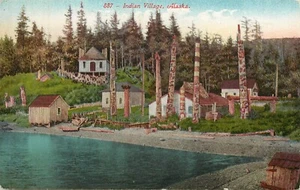 Postal postal de Indian Village Alaska - Imagen 1 de 2