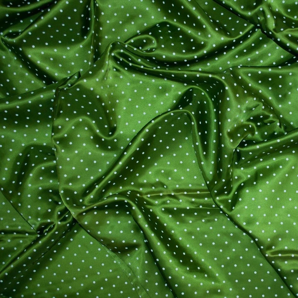 Italian designer viscose lining fabric by the yard Polka dot - Image 1 of 4