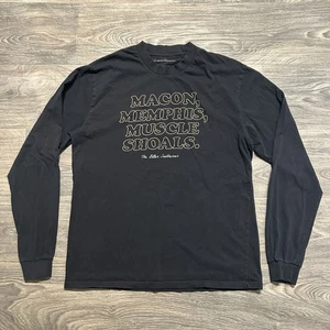 Bitter Southerner Large Macon Memphis Muscle Shoals Long Sleeve Shirt Rock Black - Picture 1 of 8