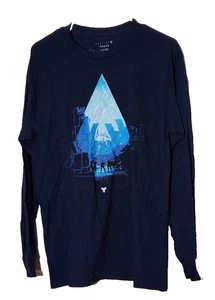 Destiny Y2  Long Sleeve T-Shirt   XL Black Graphic Spaceship Men's - Picture 1 of 3