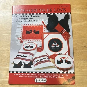 It's Scot to be Love Scotty Dogs 13 Designs Plaid #7868 Cross Stitch Booklet - Picture 1 of 9