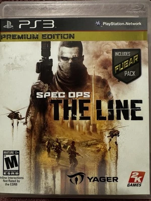 Spec Ops: The Line Premium Edition (Sony PlayStation 3, 2012) PS3 No manual - Image 1 of 3