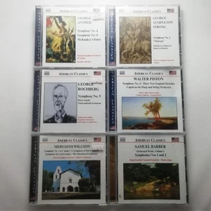 6 x Naxos American Classics CDs - Symphonies - Picture 1 of 3