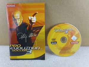 Pro Evolution Soccer 3 PC DVD Konami 2003 Football Game CIB w/ Manual Loose Disc - Picture 1 of 1