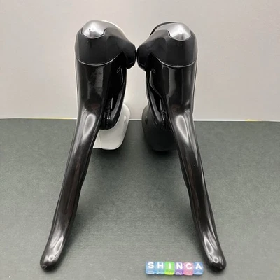 Shimano 5600 ST-5601 (double) 2 x 10 L+R Shifters(see video)  Brake Levers Black - Image 1 of 4
