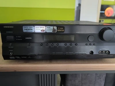 Onkyo AV Receiver TX-SR505E, Dolby Digital, DTS, 7.1, HDMI In Schwarz - Bild 1 von 2