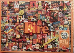 Fire 1000 Piece Jigsaw Puzzle Cobble Hill New - Picture 1 of 1