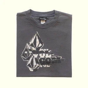 VOLCOM SKATEBOARDING VTG 90s Y2K FADED STONE GRAPHIC GRAY T SHIRT MENs SZ L - Picture 1 of 7