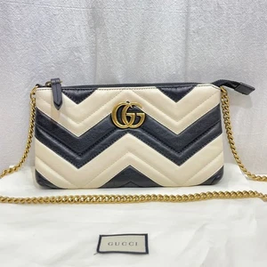 Gucci GG Logo Marmont Matelassé Mini Crossbody 443447 78880624 - Picture 1 of 7