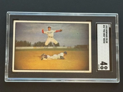 1953 Bowman Color Pee Wee Reese #33 SGC 4 VG-EX - Great Centering & Color - Image 1 of 2