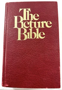 The Picture Bible 1988 Red Hardcover David C. Cook Illustrated by Andre Le Blanc - Imagen 1 de 10