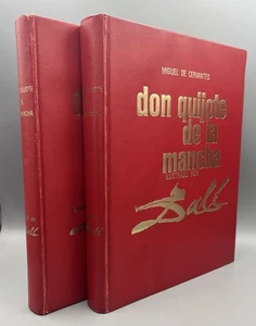 DON QUIJOTE DE LA MANCHA Ilustrado Por SALVADOR DALI Mateu 1st Ed. Vol. 1-2 - Picture 1 of 22