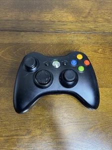Controlador Inalámbrico Oficial Microsoft Xbox 360 Negro Fabricante de Equipo Original Sin Cubierta de Batería Probado - Imagen 1 de 6