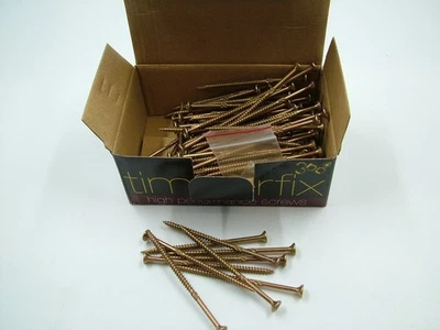 High performance cutter thread wood screws Timberfix 360 gold,4.0x 80mm pack 100