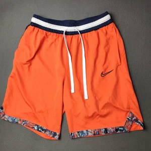 Nike Basketball Shorts Mens Medium Orange 10" DNA Basketball Floral Trim BV9446 - Picture 1 of 12